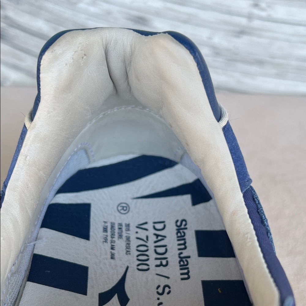 Diadora Blue and White Men's Sneakers - Picture 15 of 16